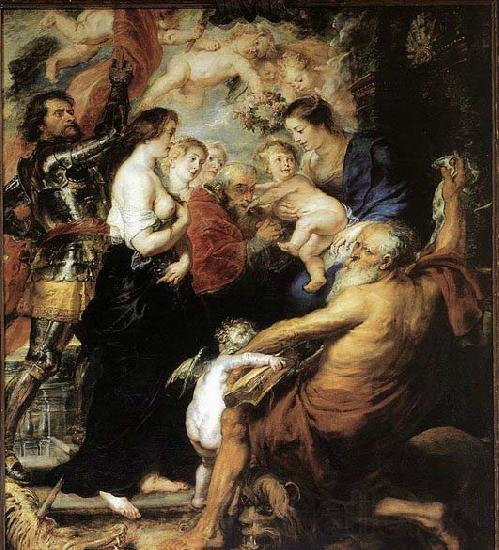 Peter Paul Rubens Our Lady with the Saints Spain oil painting art